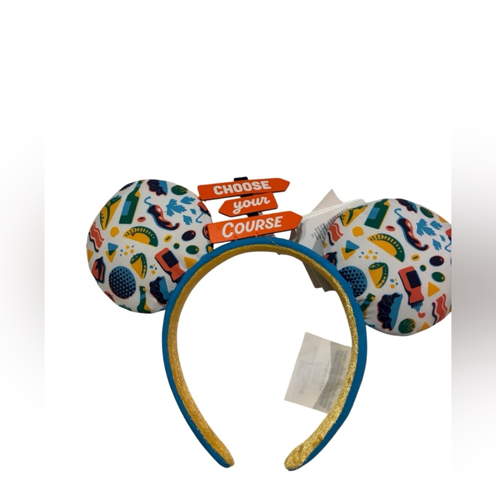 Disney 2023 Wine & Food Colorful Mouse Ears Headband - NWT